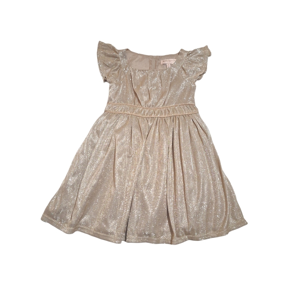 Biscotti Shimmering Cream Kids Dress